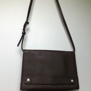 Small brown crossbody bag from Madewell